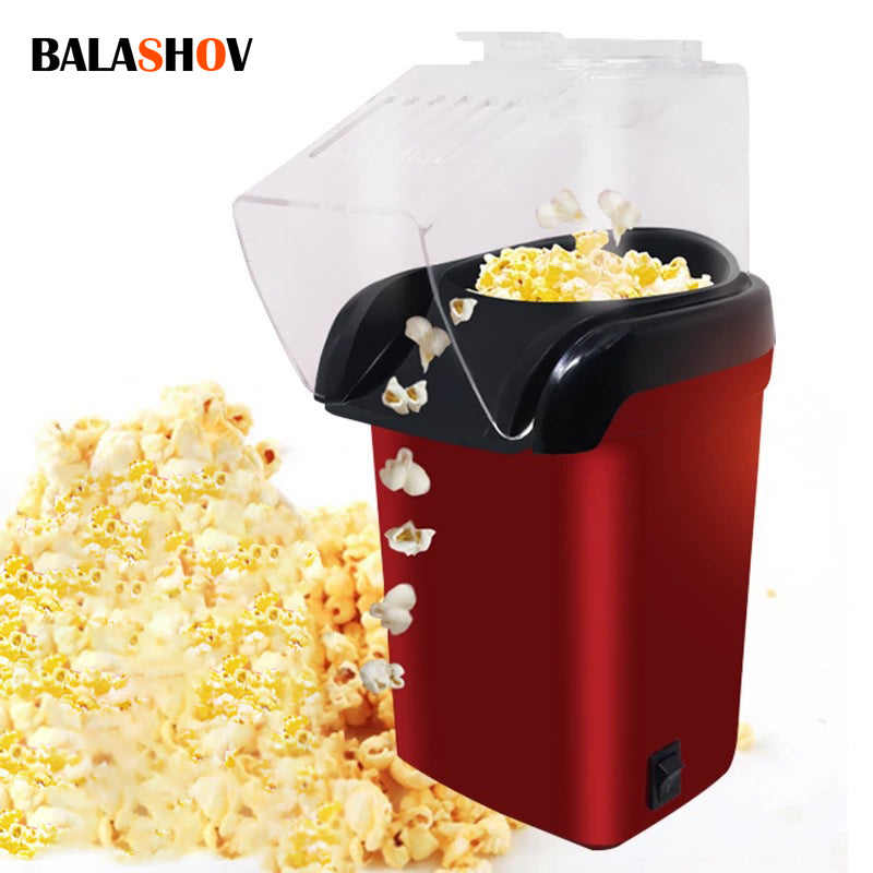 Electric Popcorn Popper Maker Machine for Home - Red