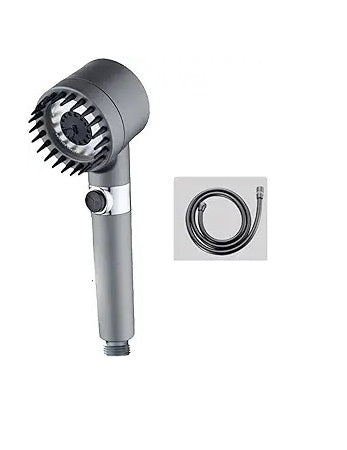 High Pressure Shower Head Hair Dryer Style with Adjustable Spray & Built-in Filter