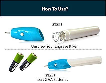 Precision Engraving Pen Battery-Operated Etching Tool for Metal, Wood, Glass & Plastic