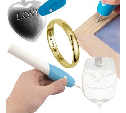 Precision Engraving Pen Battery-Operated Etching Tool for Metal, Wood, Glass & Plastic