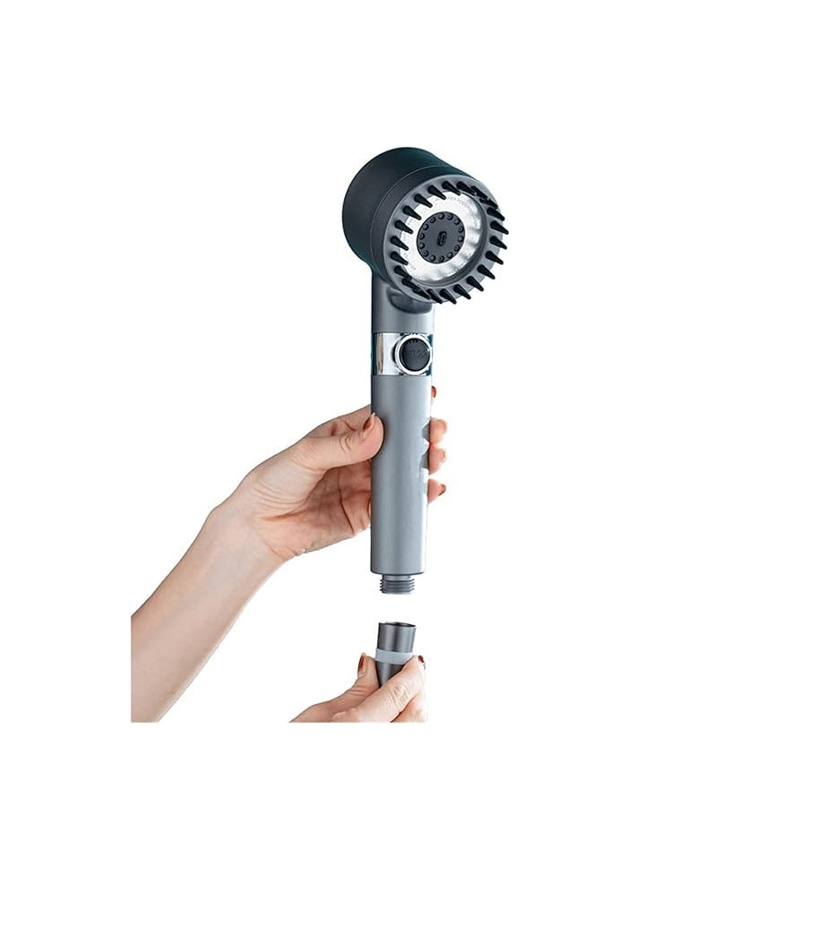 High Pressure Shower Head Hair Dryer Style with Adjustable Spray & Built-in Filter