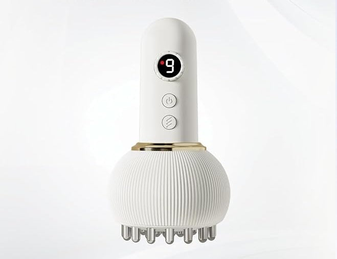 Smart Handheld Electric Massager - Rechargeable, Multi-Speed for Scalp, Stress & Muscle Relief