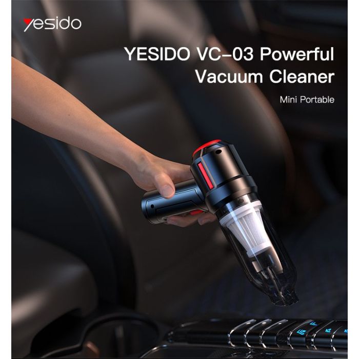 Cordless Handheld Vacuum – 4000Pa Suction, Rechargeable & Portable Cleaner with 2000mAh Battery