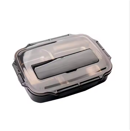 Durable Stainless Steel Leak-Proof Lunch Box with Multiple Compartments - Eco-Friendly & Dishwasher Safe for On-the-Go Meals