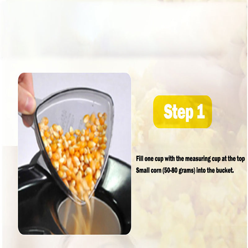 Electric Popcorn Popper Maker Machine for Home - Red