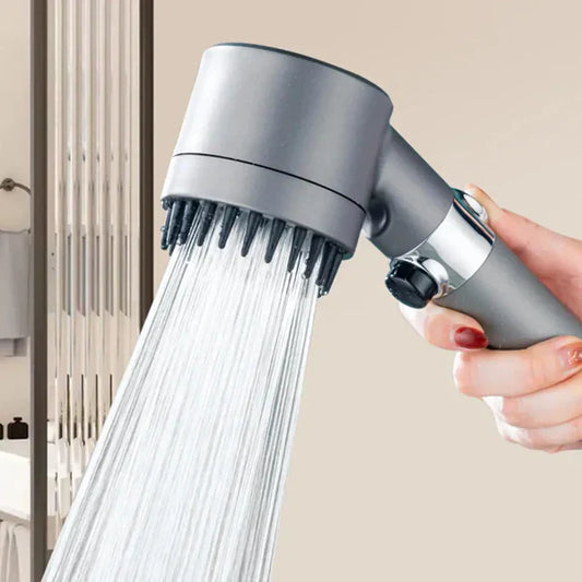 High Pressure Shower Head Hair Dryer Style with Adjustable Spray & Built-in Filter