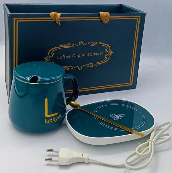Smart Coffee Mug Warmer – Portable, Spill-Proof & Temperature-Controlled Heating Plate