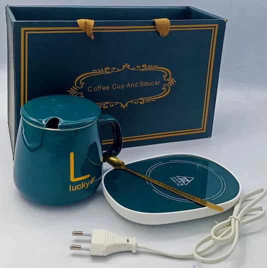 Smart Coffee Mug Warmer – Portable, Spill-Proof & Temperature-Controlled Heating Plate