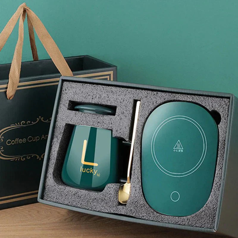 Smart Coffee Mug Warmer – Portable, Spill-Proof & Temperature-Controlled Heating Plate