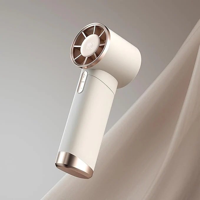 Ice Wind FS-20 Portable Handheld Fan - Powerful, Quiet, USB Rechargeable for On-the-Go Cooling