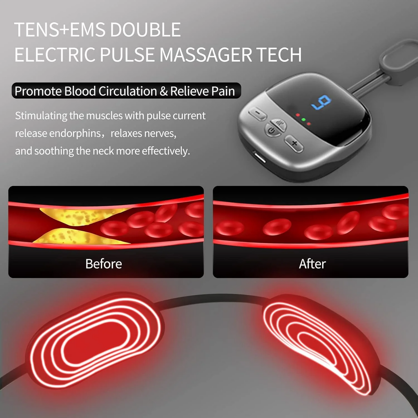 Portable Pendant Neck Massager